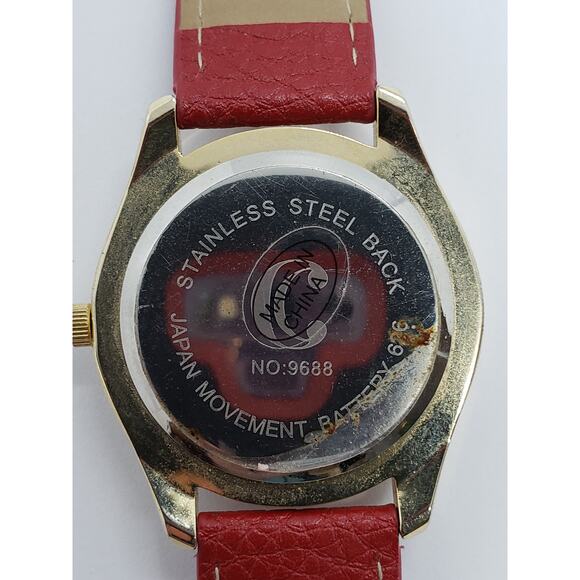 Charming Charlie women\'s watch, NO:9688. Red face with matching band
